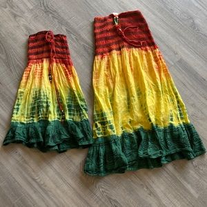 Matching mother daughter dresses